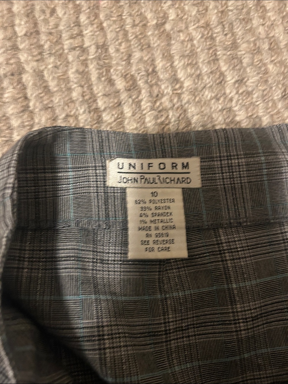 Plaid skirt vintage 2000 by uniform Jean Paul Richard - Picture 2 of 2